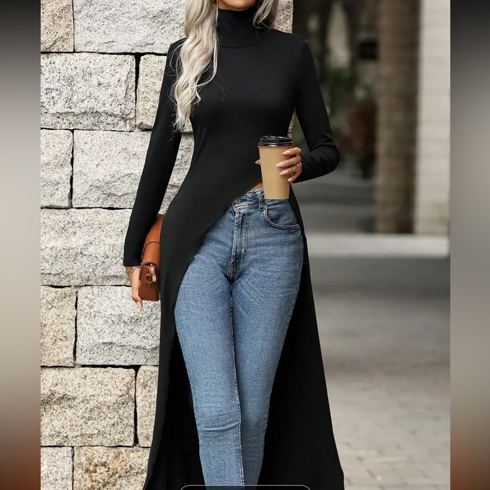 High Slit Long blouse